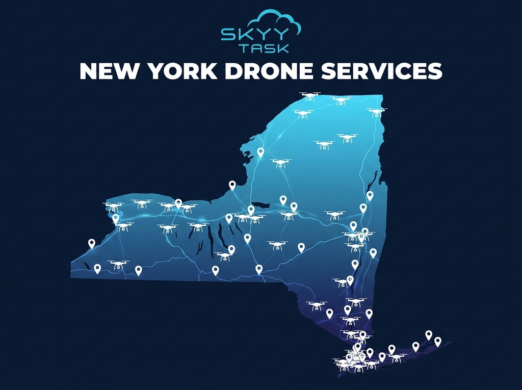 Hire a drone pilot in New York — SkyyTask statewide coverage