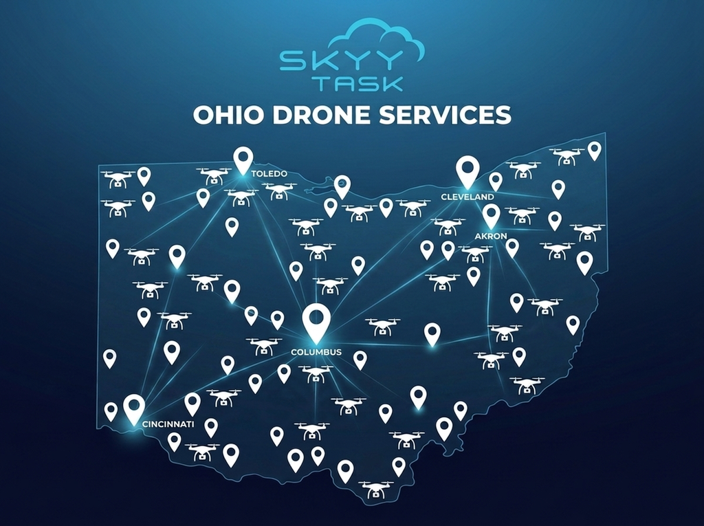 Hire a drone pilot in Ohio — SkyyTask statewide coverage