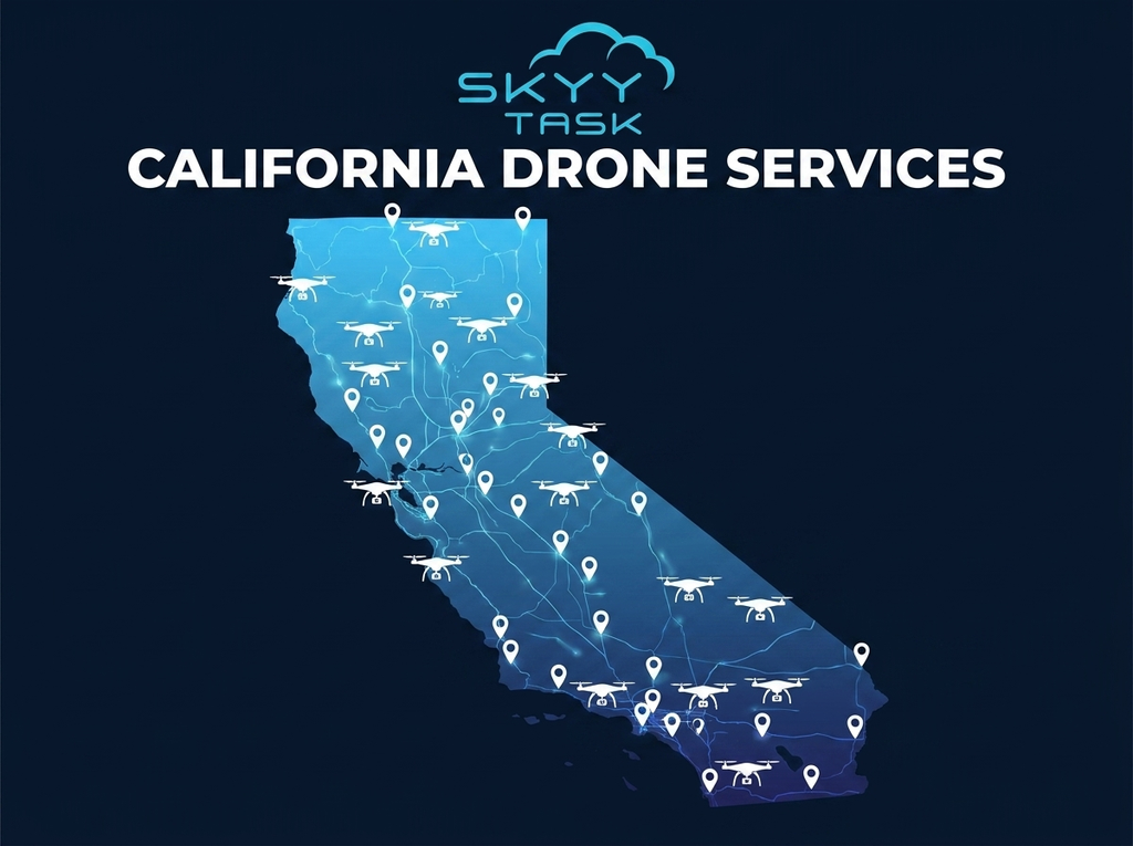 hire a drone pilot in California, SkyyTask statewide drone services