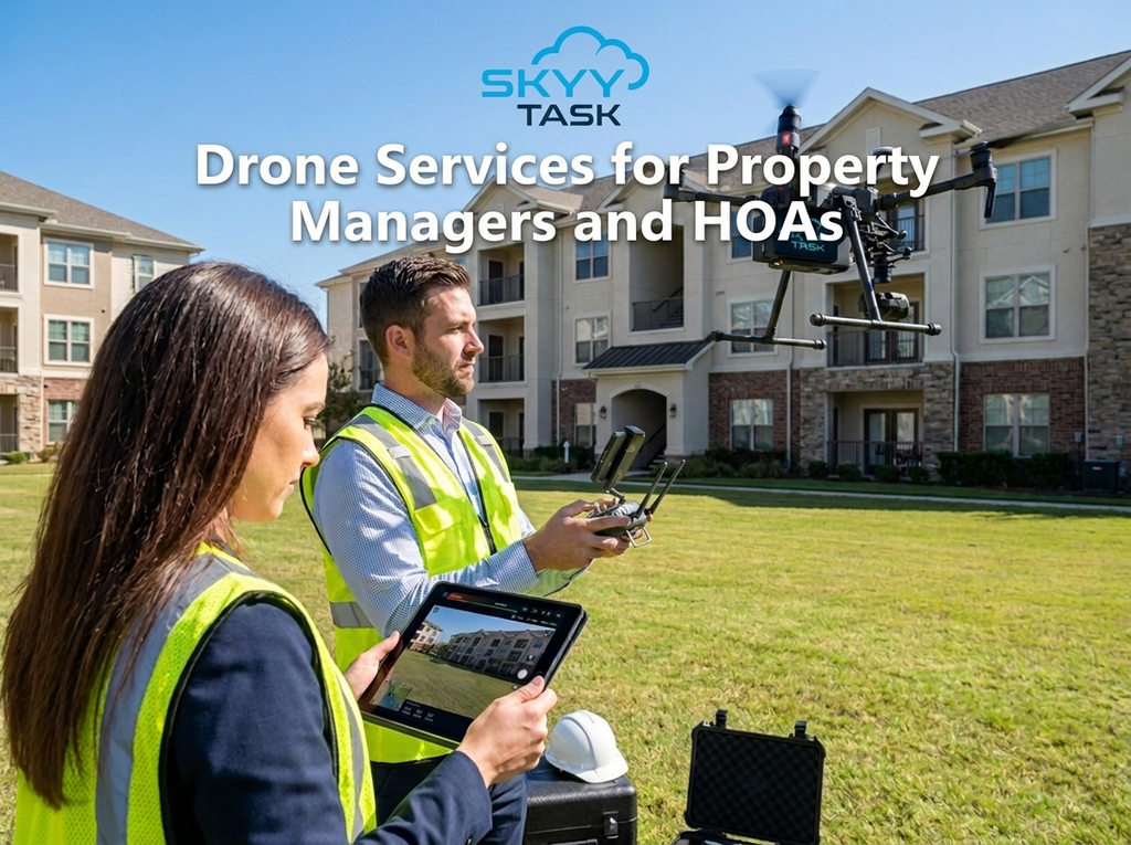 drone services for property managers, SkyyTask portfolio inspections