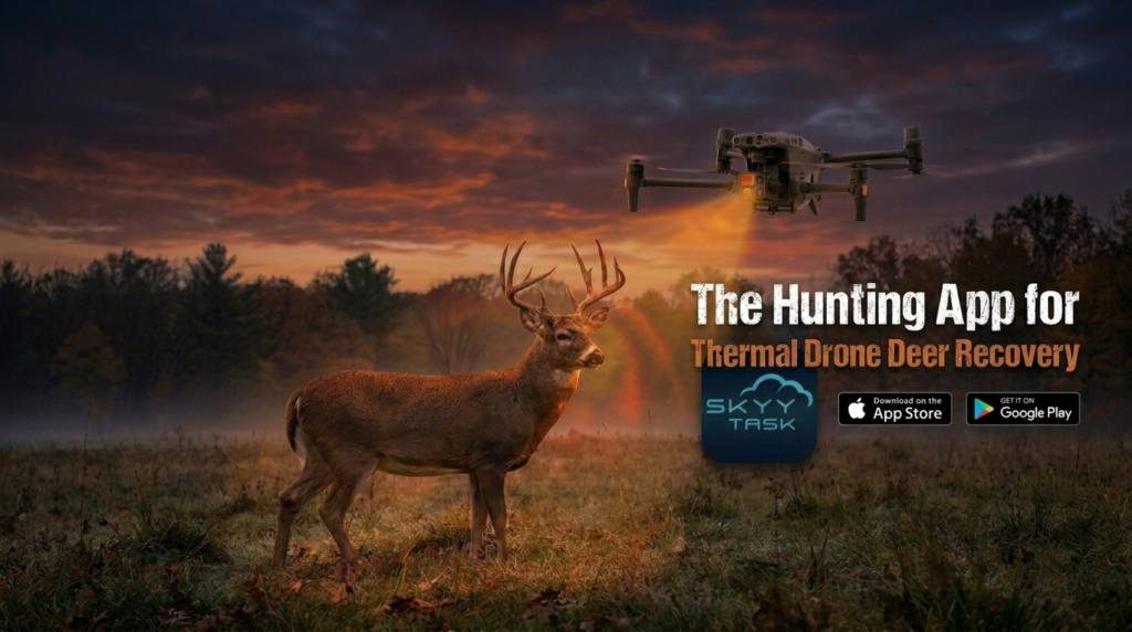 The hunting app for thermal drone deer recovery - SkyyTask
